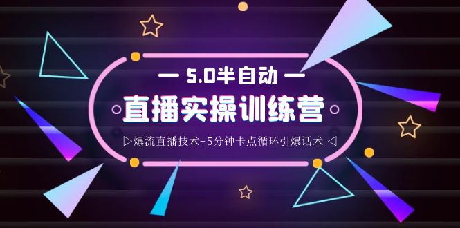 【副业项目4132期】蚂蚁·5.0半自动直播2345打法，半自动爆流直播技术+5分钟卡点循环引爆话术-云起副业网