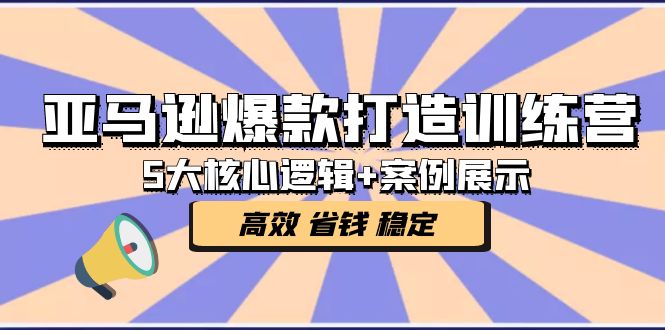 【副业项目5266期】亚马逊爆款打造训练营：5大核心逻辑+案例展示 打造爆款链接 高效 省钱 稳定-云起副业网