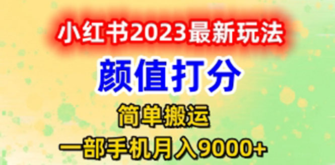【副业项目6117期】最新小红书颜值打分玩法，日入300+闭环玩法-云起副业网