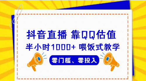 【副业项目7025期】QQ号估值直播 半小时1000+，零门槛、零投入，喂饭式教学-云起副业网