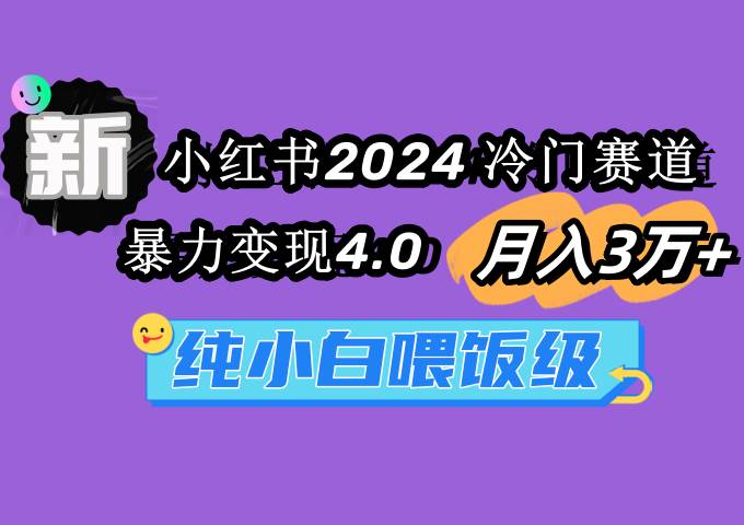 小红书2024冷门赛道 月入3万+ 暴力变现4.0 纯小白喂饭级-云起副业网