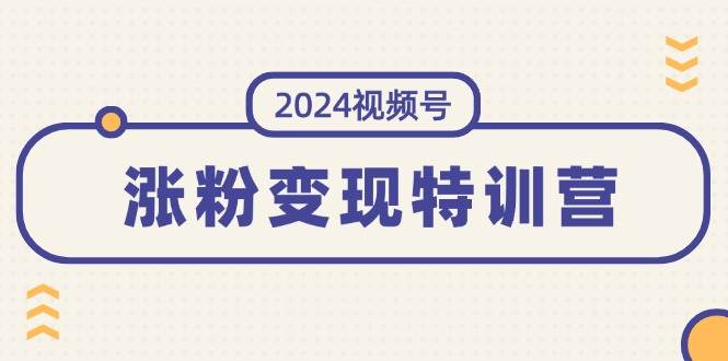 2024视频号-涨粉变现特训营：一站式打造稳定视频号涨粉变现模式（10节）-云起副业网